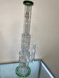 On Point Glass - 22" Inner Donut Multi Perc Water Pipe - with 18M Bowl