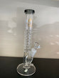 On Point Glass - 12" Octodisc Straight Water Pipe - with 14M Bowl