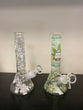 8" Glow In The Dark Clear RM Beaker Water Pipe - with 14M Bowl & 4mm Banger