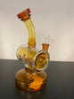 On Point Glass - 7.5" Barrel Perc Water Pipe - with 14M Bowl & 4mm Banger