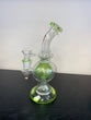 On Point Glass - 9" Textured Ball Perc Banger Hanger Water Pipe - with 14M Bange